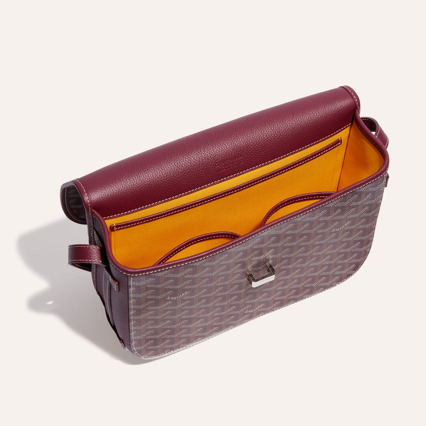 Goyard Belvedere MM Bag Burgundy - Image 4